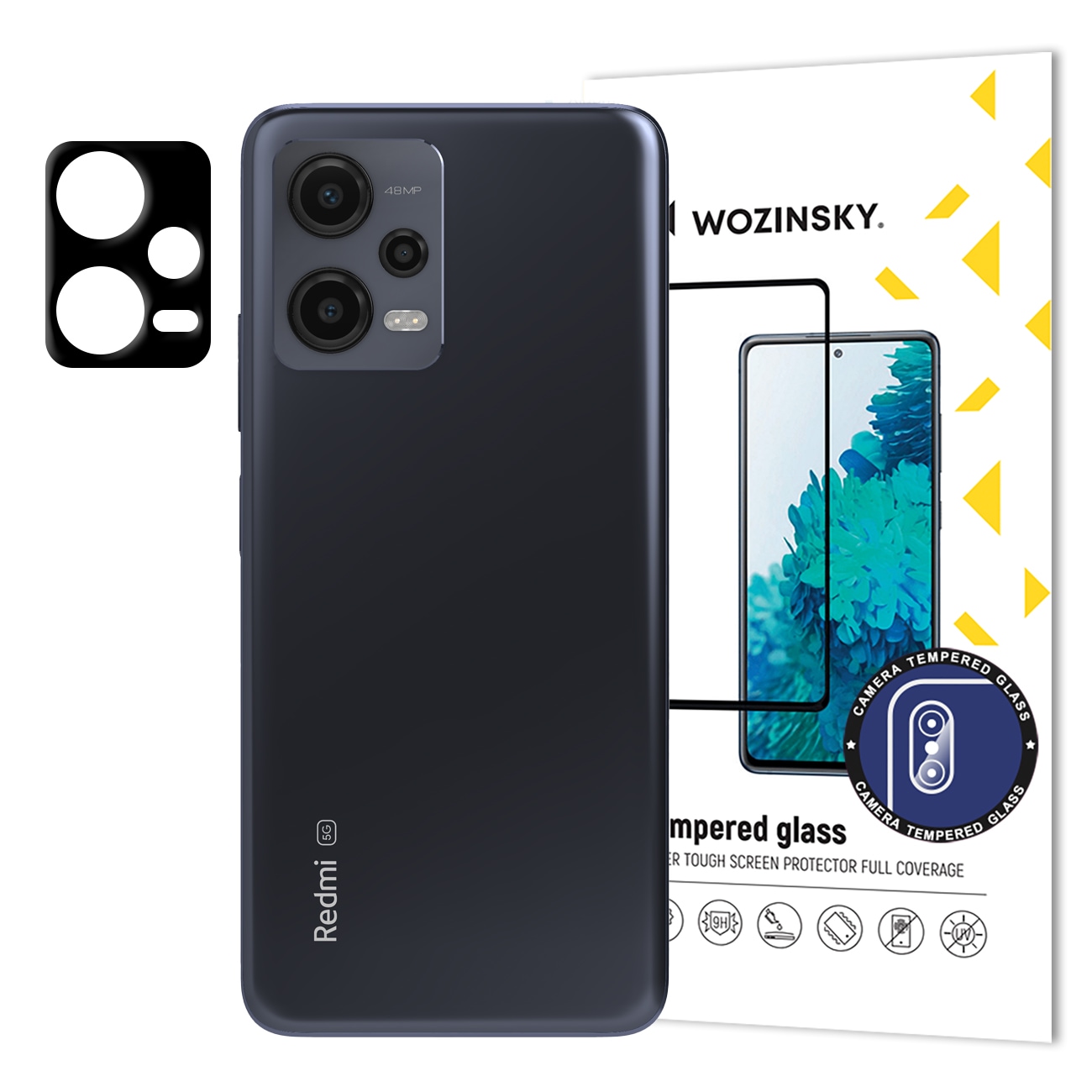 Wozinsky Fullt kameraglass herdet glass for Xiaomi Redmi Note 12 5G / Poco X5 5G kamera 9H