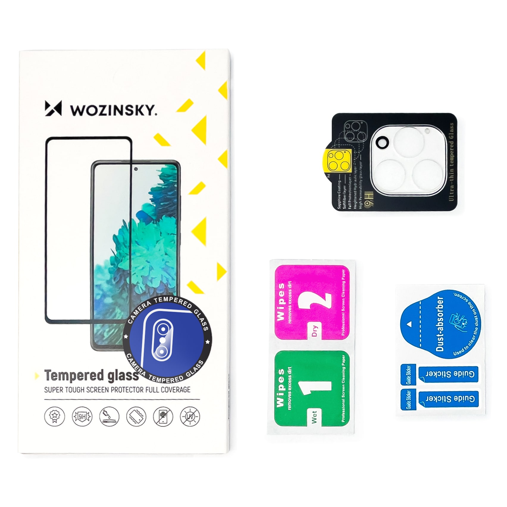 Wozinsky Fullt kameraglass herdet glass for Xiaomi 13 for 9H-kameraet