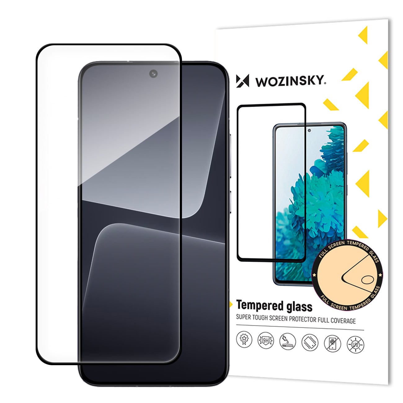 Wozinsky Full Lim herdet glass med svart ramme for Xiaomi 14