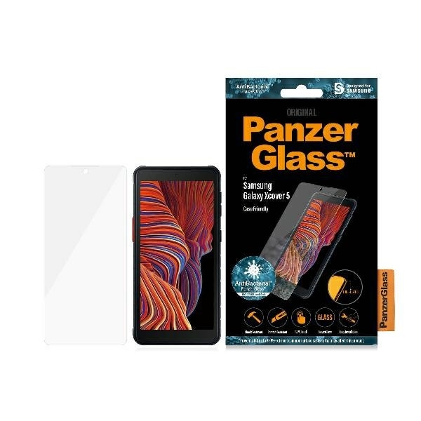 PanzerGlass E2E Pro Vanlig antibakterielt herdet glass for Samsung Galaxy Xcover 5