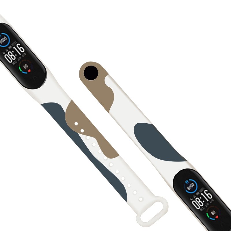 Stropp Moro bånd for Xiaomi Mi Band 3 / 4 silikon stropp klokke armbånd mønster 12