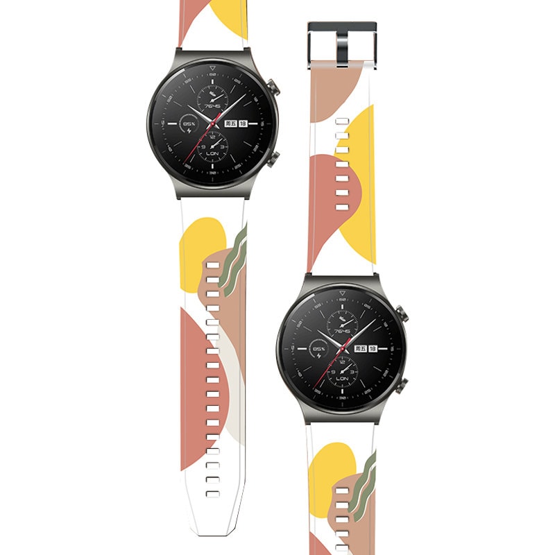 Strap Moro bånd for Huawei Watch GT2 Pro silikonrem klokkearmbånd mønster 8