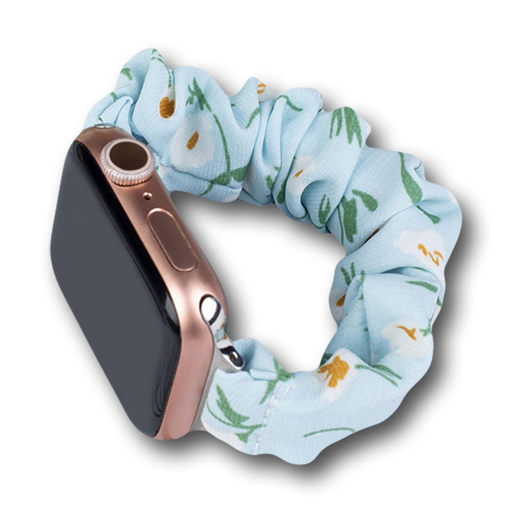 Fabric Apple Klokkebånd 38/40/41mm Armbåndsarmbånd Elastisk bånd - Blå
