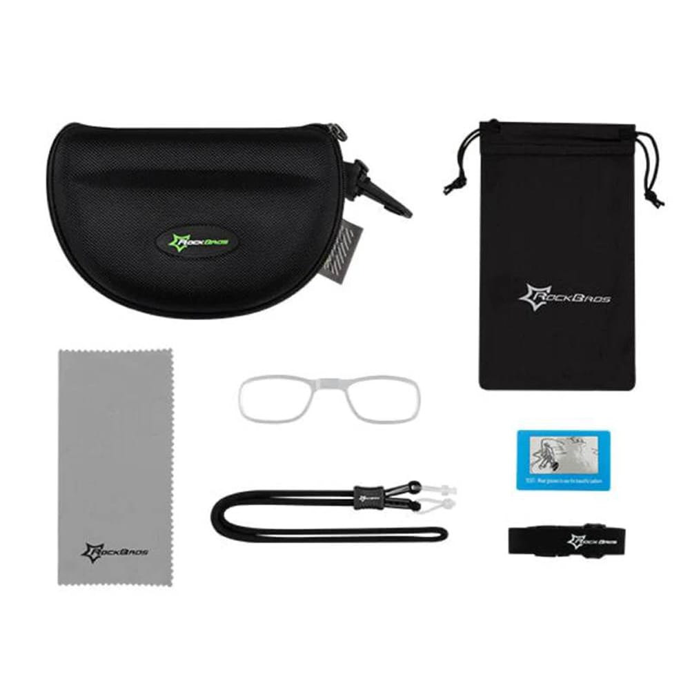 Rockbros 10143 fotokromatiske UV400 sykkelbriller - svart