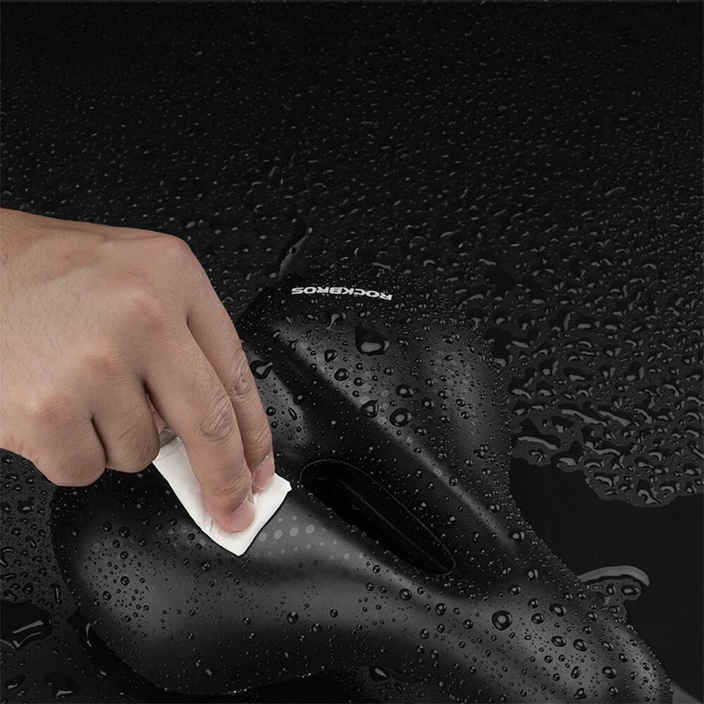 Rockbros 38218916002 MTB-sykkelsadel + lampe - svart