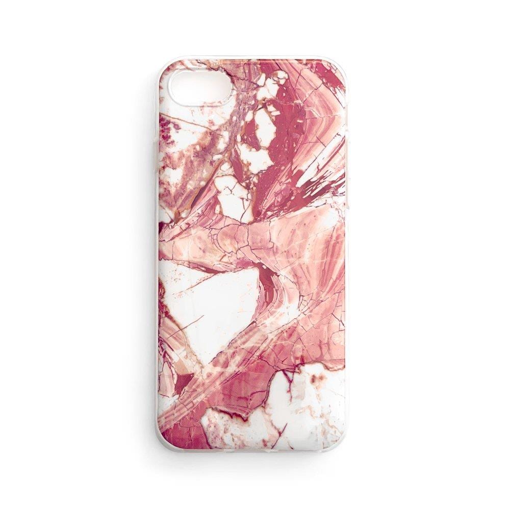 Wozinsky Marmor TPU-deksel for iPhone 12 Pro Max rosa