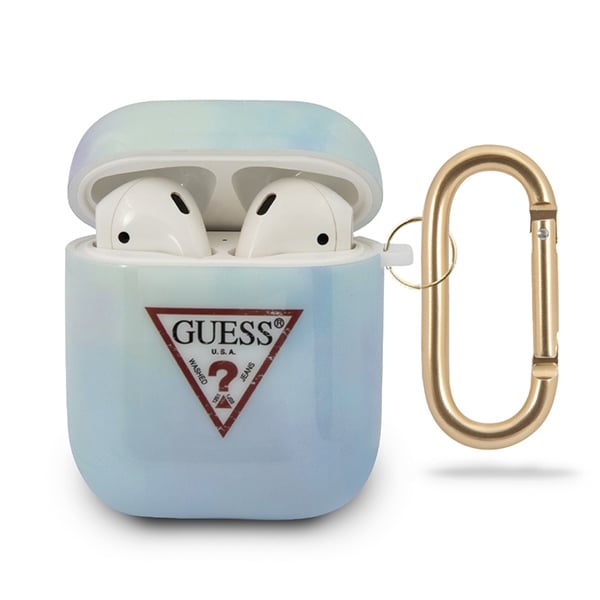 Guess GUACA2TPUMCGC02 AirPods-deksel blå/blå Tie & Dye Collection