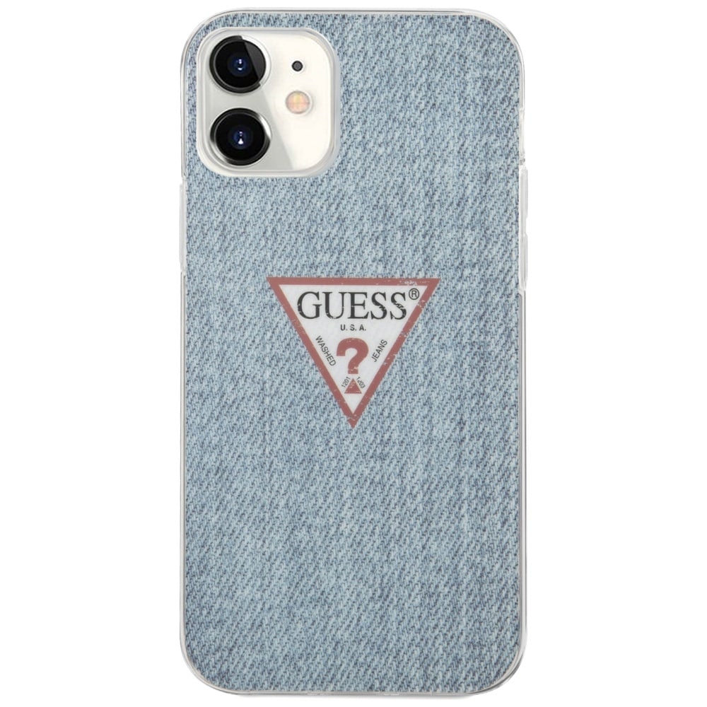 Guess GUHCP12SPCUJULLB iPhone 12 mini 5,4" blå/lyseblå hardcase Jeans Collection