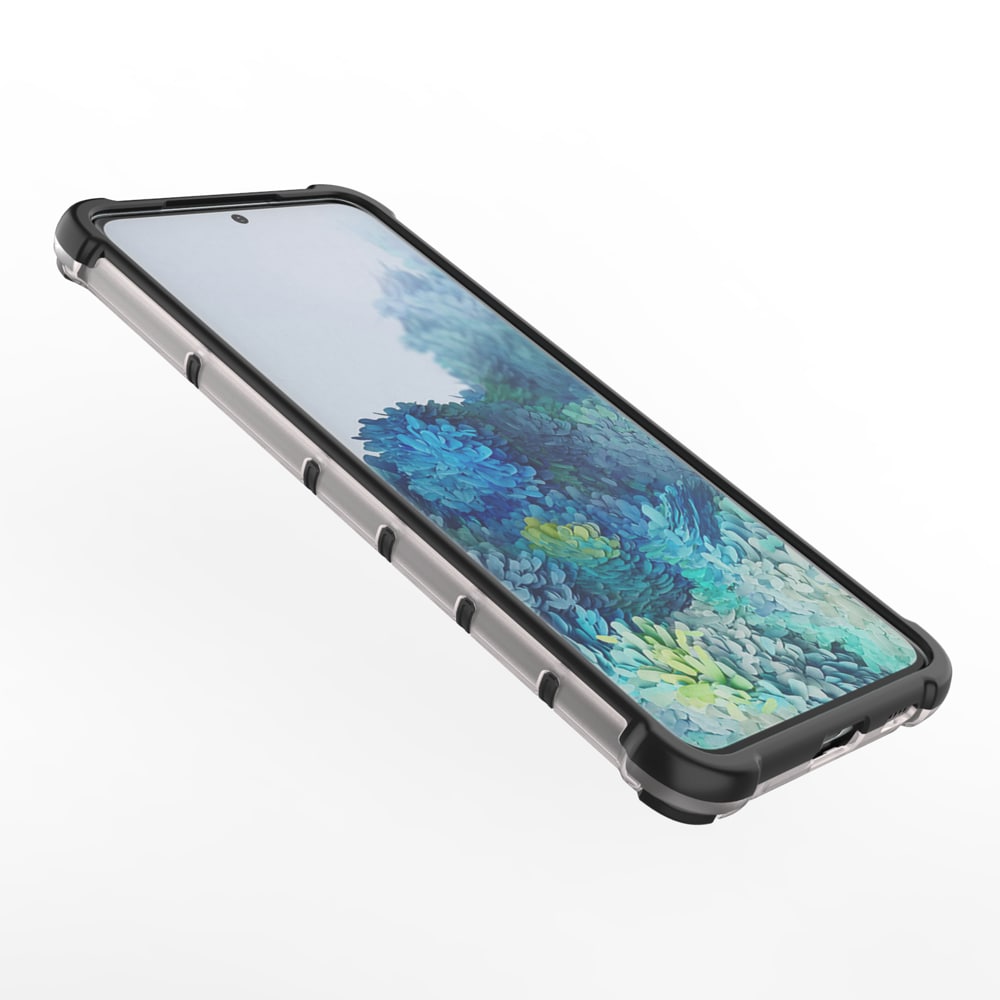 Honeycomb Case pansredeksel med TPU støtfanger for Samsung Galaxy S21 + 5G (S21 Plus 5G) blå
