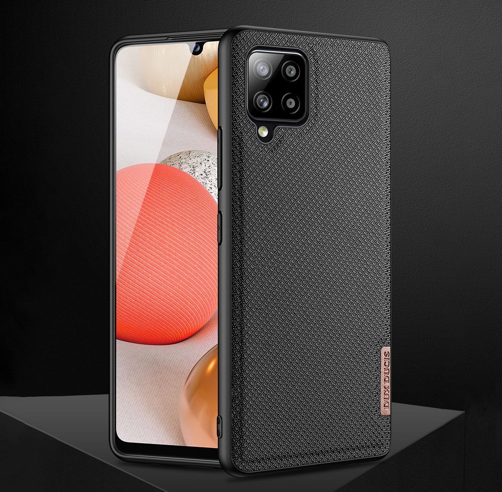 Dux Ducis Fino-etui dekket med nylonmateriale for Samsung Galaxy A42 5G grønn