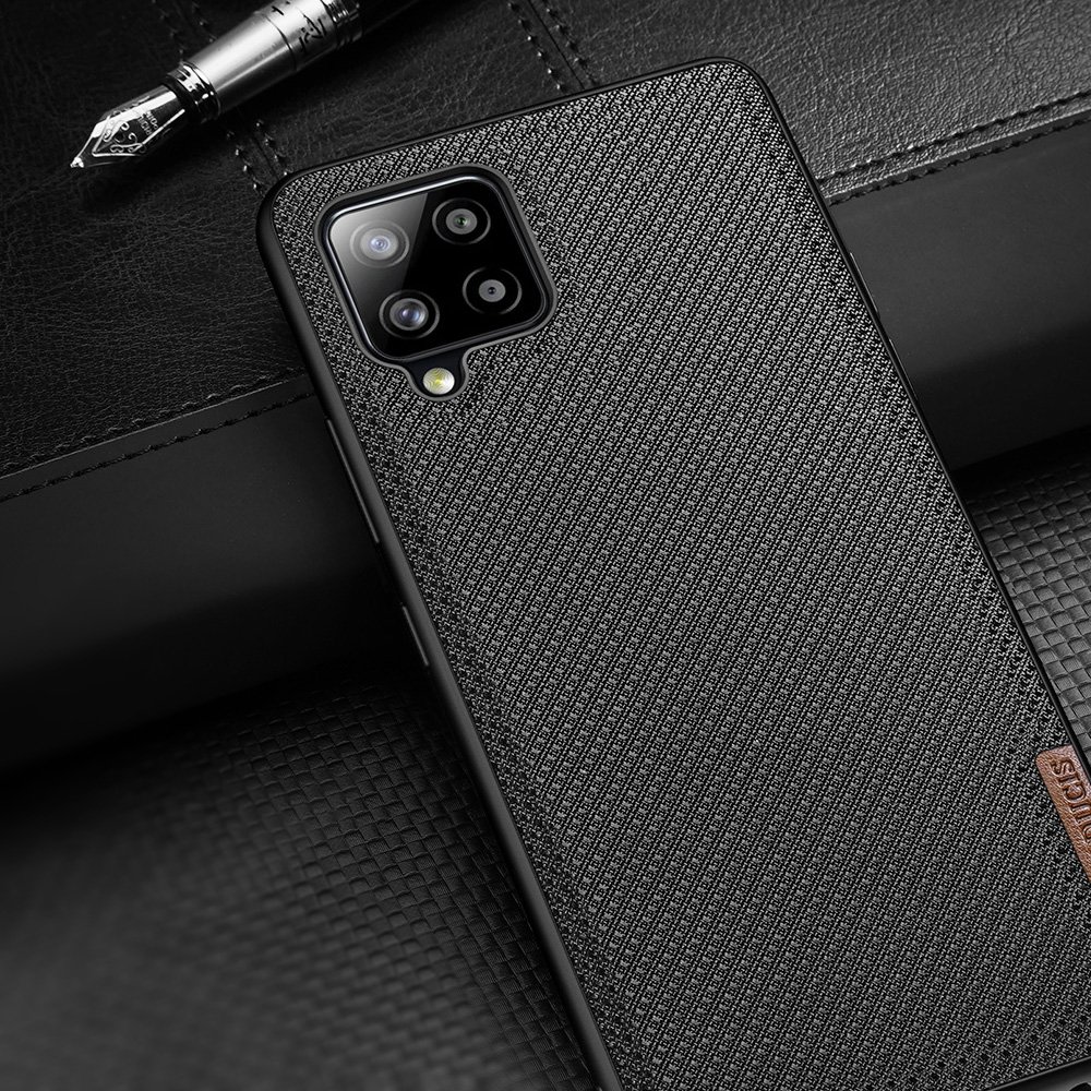 Dux Ducis Fino-etui dekket med nylonmateriale for Samsung Galaxy A42 5G grønn