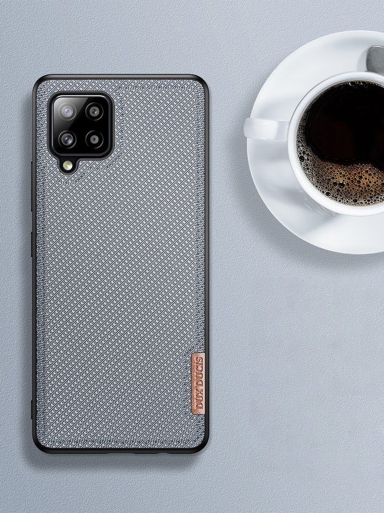 Dux Ducis Fino-etui dekket med nylonmateriale for Samsung Galaxy A42 5G grønn