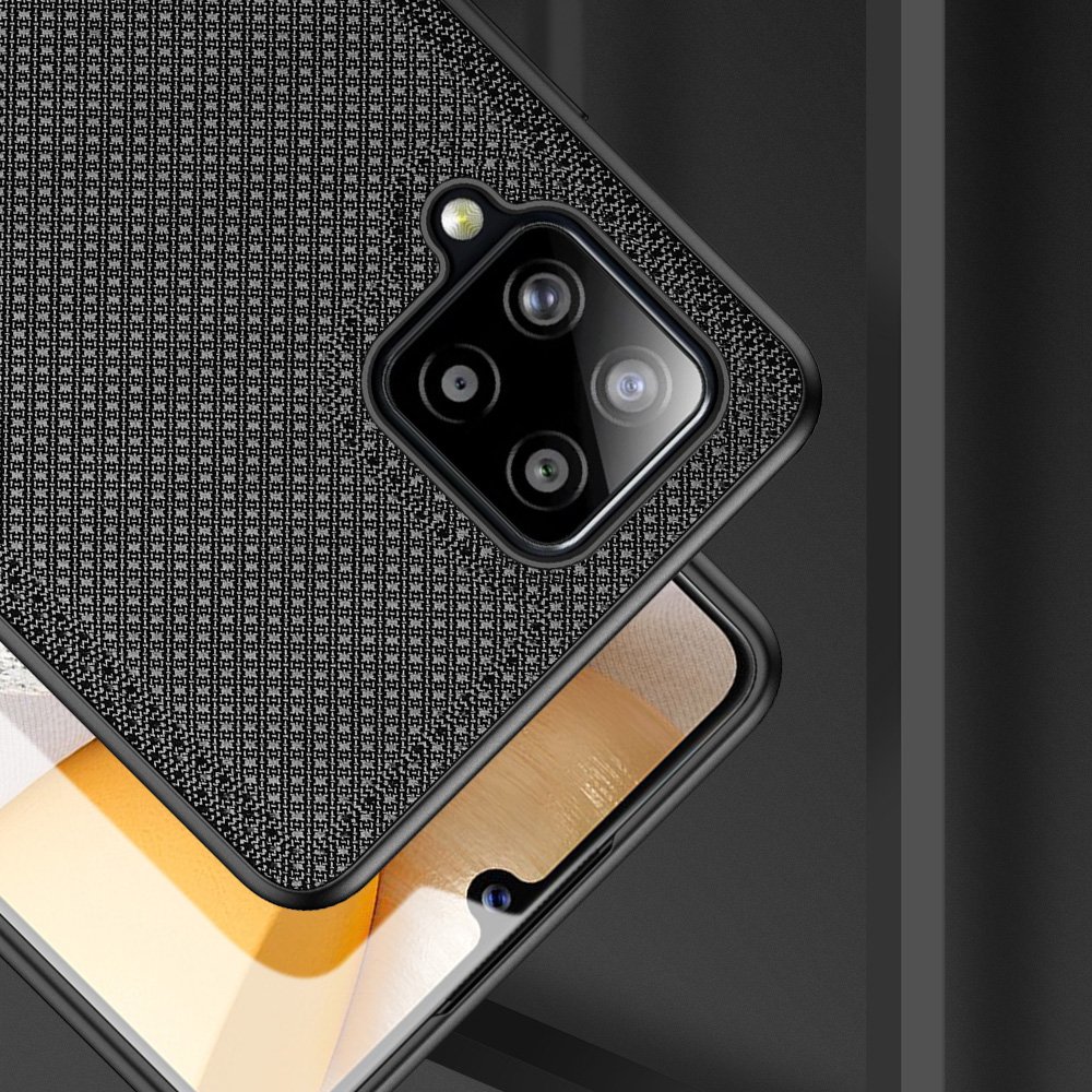 Dux Ducis Fino-etui dekket med nylonmateriale for Samsung Galaxy A42 5G grønn