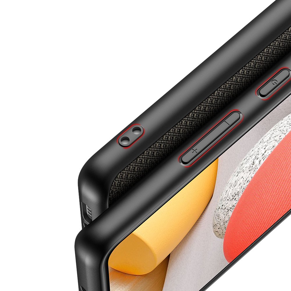 Dux Ducis Fino-etui dekket med nylonmateriale for Samsung Galaxy A42 5G grønn
