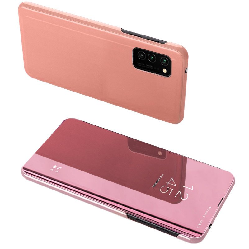 Clear View Case-deksel for Samsung Galaxy A72 4G rosa