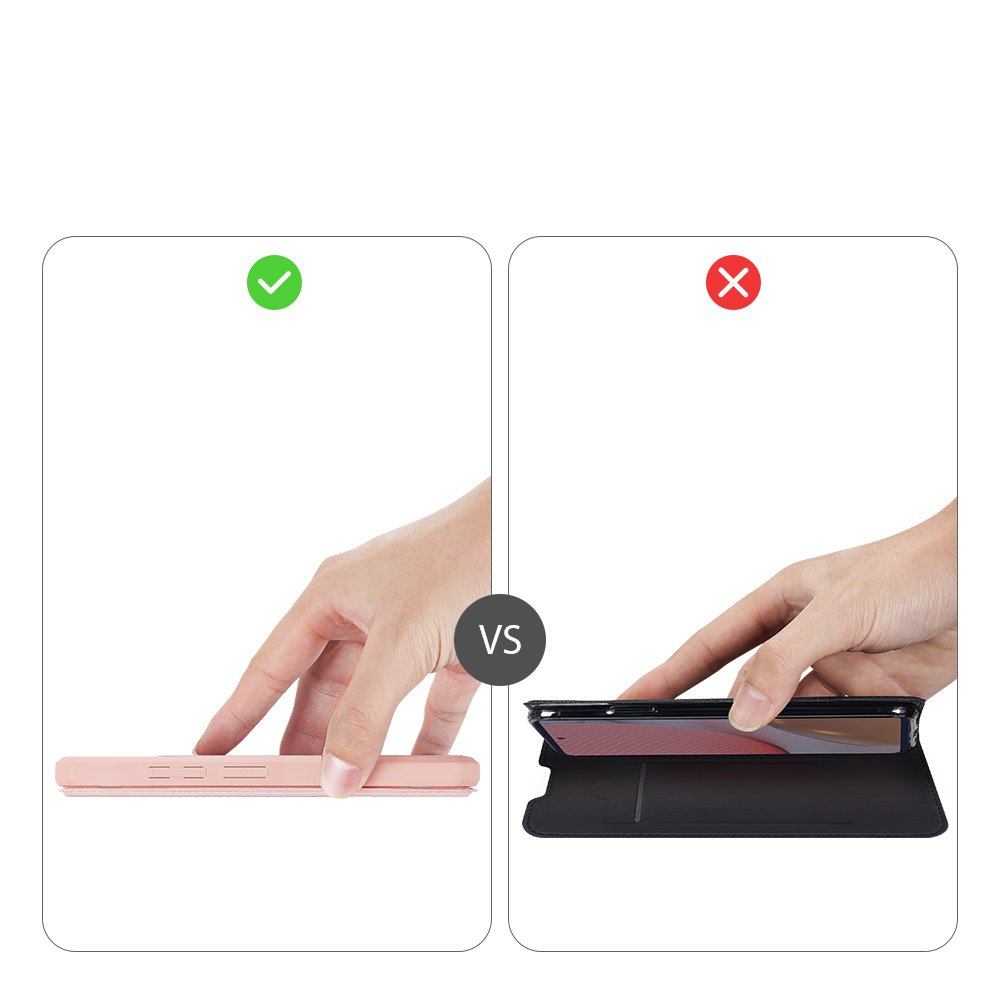 DUX DUCIS Skin X Bookcase-etui for Samsung Galaxy A72 4G rosa