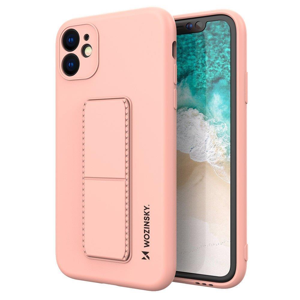 Wozinsky Kickstand Case silikon etui med stativ Samsung Galaxy A32 5G rosa