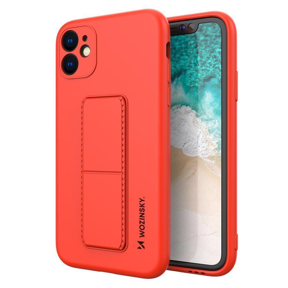 Wozinsky Kickstand Case silikon etui for Xiaomi Redmi 10X 4G / Note 9 - rød