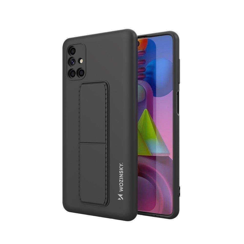 Wozinsky Kickstand Case silikon etui med stativ for Samsung Galaxy M51 svart