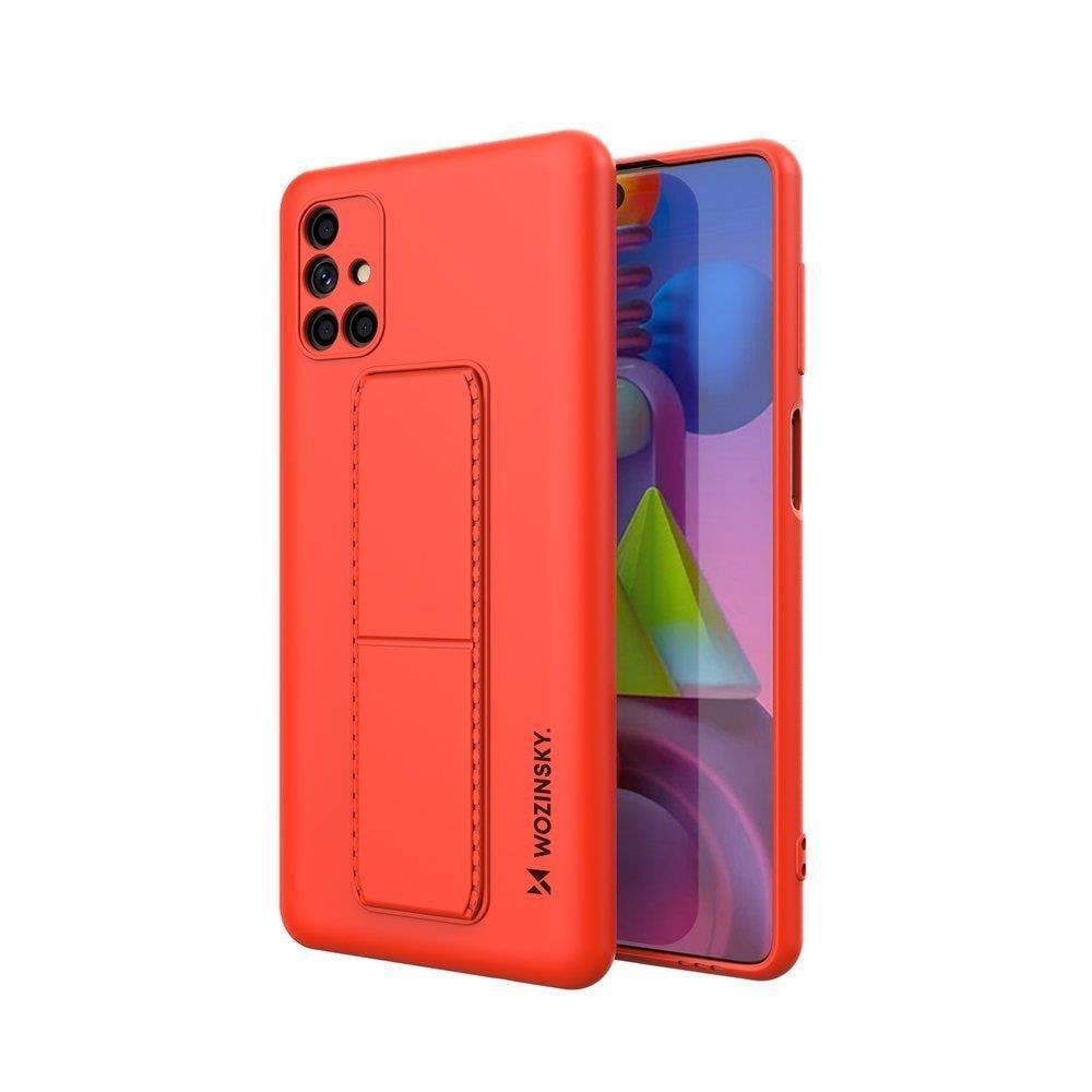 Wozinsky Kickstand Case silikon etui med stativ for Samsung Galaxy M51 rød