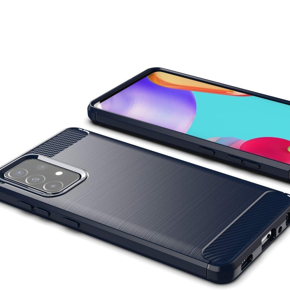 Carbon Case Fleksibelt TPU-deksel for Samsung Galaxy A72 4G blå