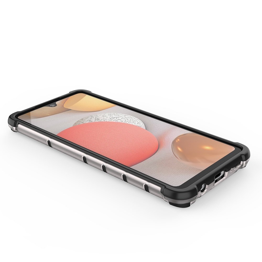 Honeycomb Case pansredeksel med TPU støtfanger for Samsung Galaxy A42 5G svart