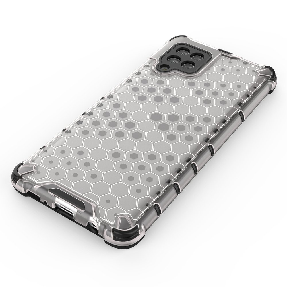 Honeycomb Case pansredeksel med TPU støtfanger for Samsung Galaxy A42 5G svart