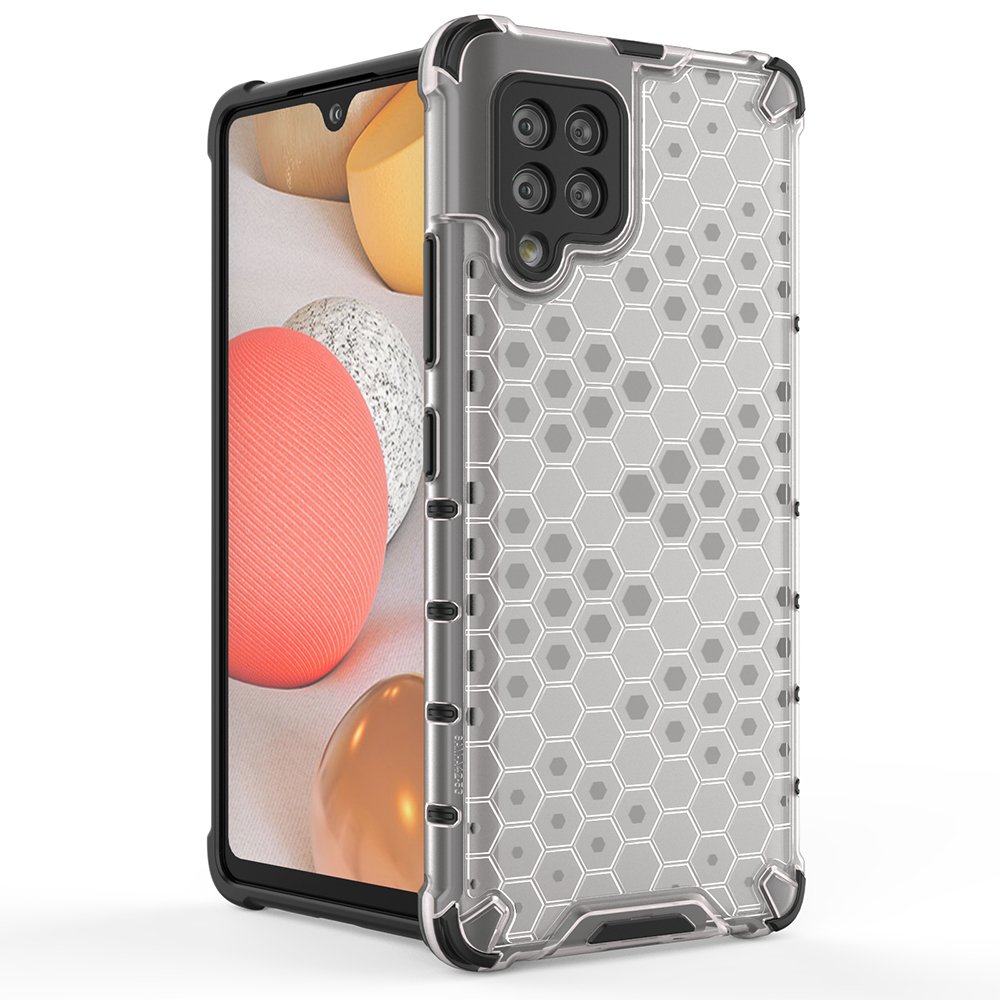Honeycomb Case pansredeksel med TPU støtfanger for Samsung Galaxy A42 5G grønn