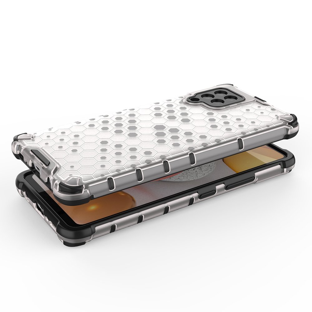 Honeycomb Case pansredeksel med TPU støtfanger for Samsung Galaxy A42 5G grønn