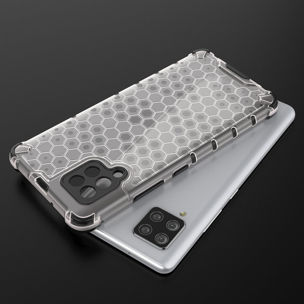 Honeycomb Case pansredeksel med TPU støtfanger for Samsung Galaxy A42 5G grønn