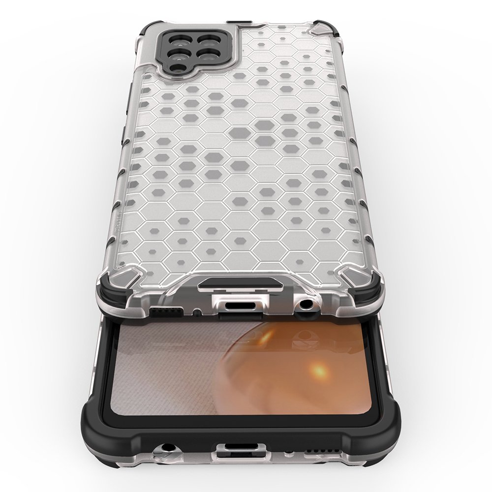 Honeycomb Case pansredeksel med TPU støtfanger for Samsung Galaxy A42 5G grønn