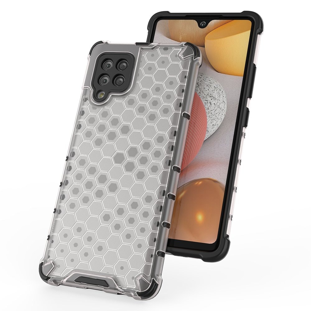 Honeycomb Case pansredeksel med TPU støtfanger for Samsung Galaxy A42 5G rød