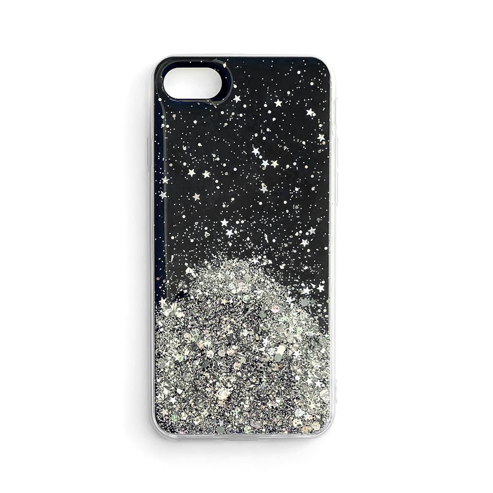 Wozinsky Star Glitter Shining Cover for Xiaomi Redmi Note 9T 5G svart
