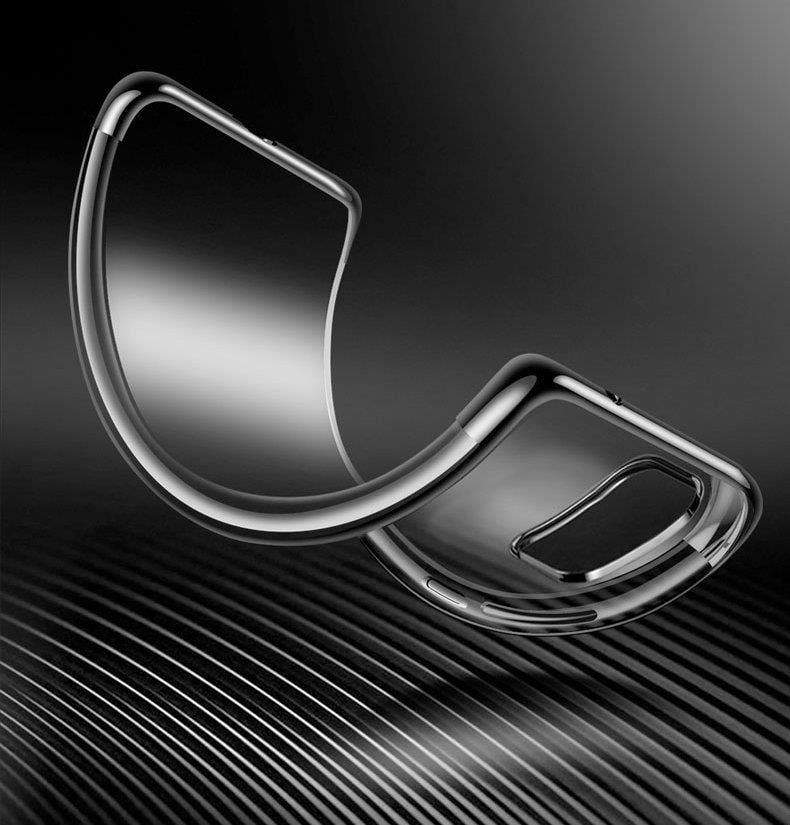 Clear Color Case Gel TPU Galvanisering ramme deksel for Samsung Galaxy A72 4G blå