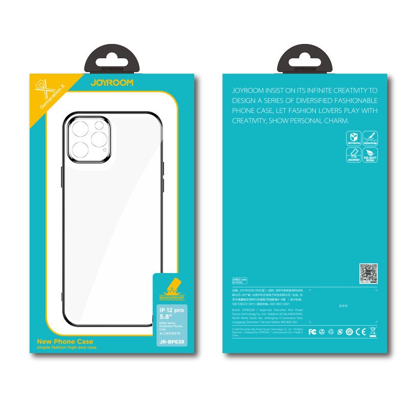 Joyroom New Beauty Series ultratynt etui for iPhone 12 Pro Max gjennomsiktig (JR-BP744)