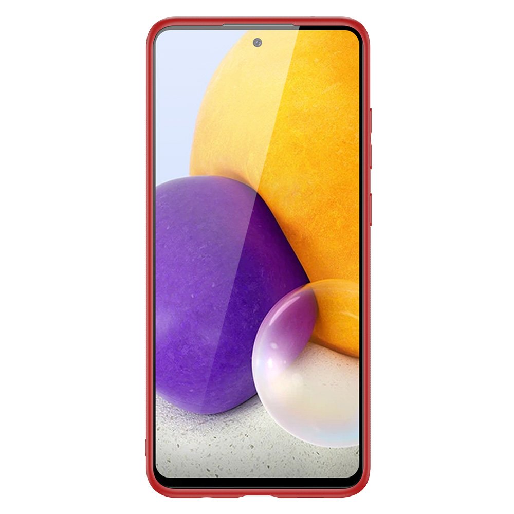 Dux Ducis Yolo elegant etui laget av mykt TPU og PU-lær til Samsung Galaxy A72 4G rød