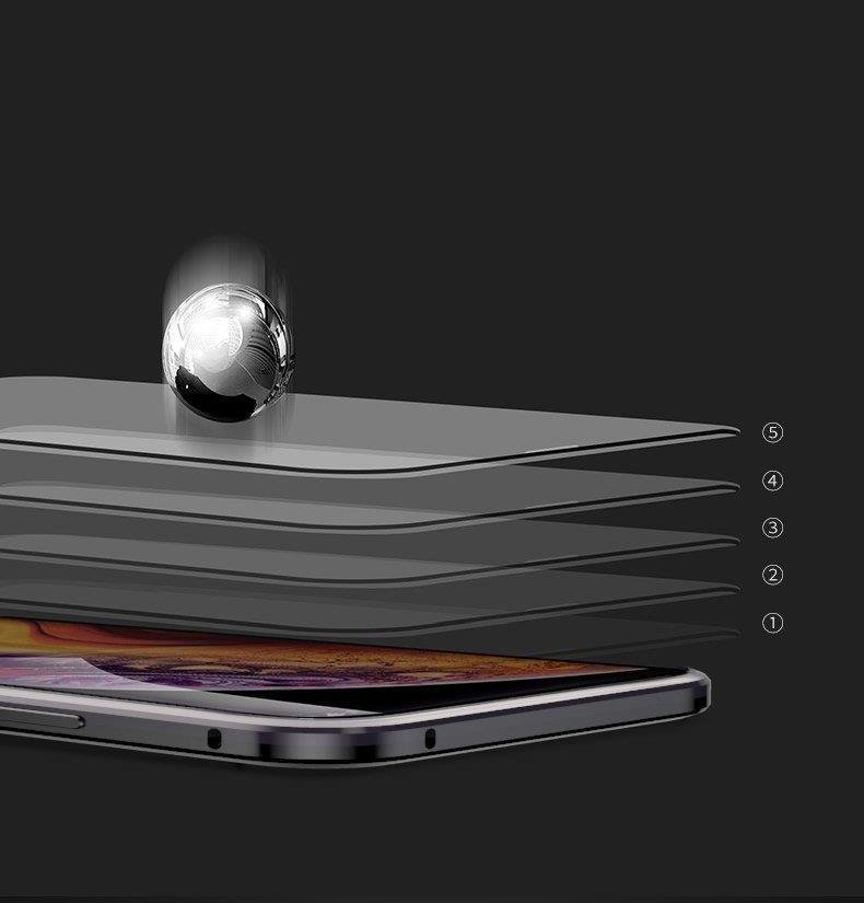 Wozinsky Fullt magnetisk deksel med glass for Samsung Galaxy A72 4G svart-gjennomsiktig
