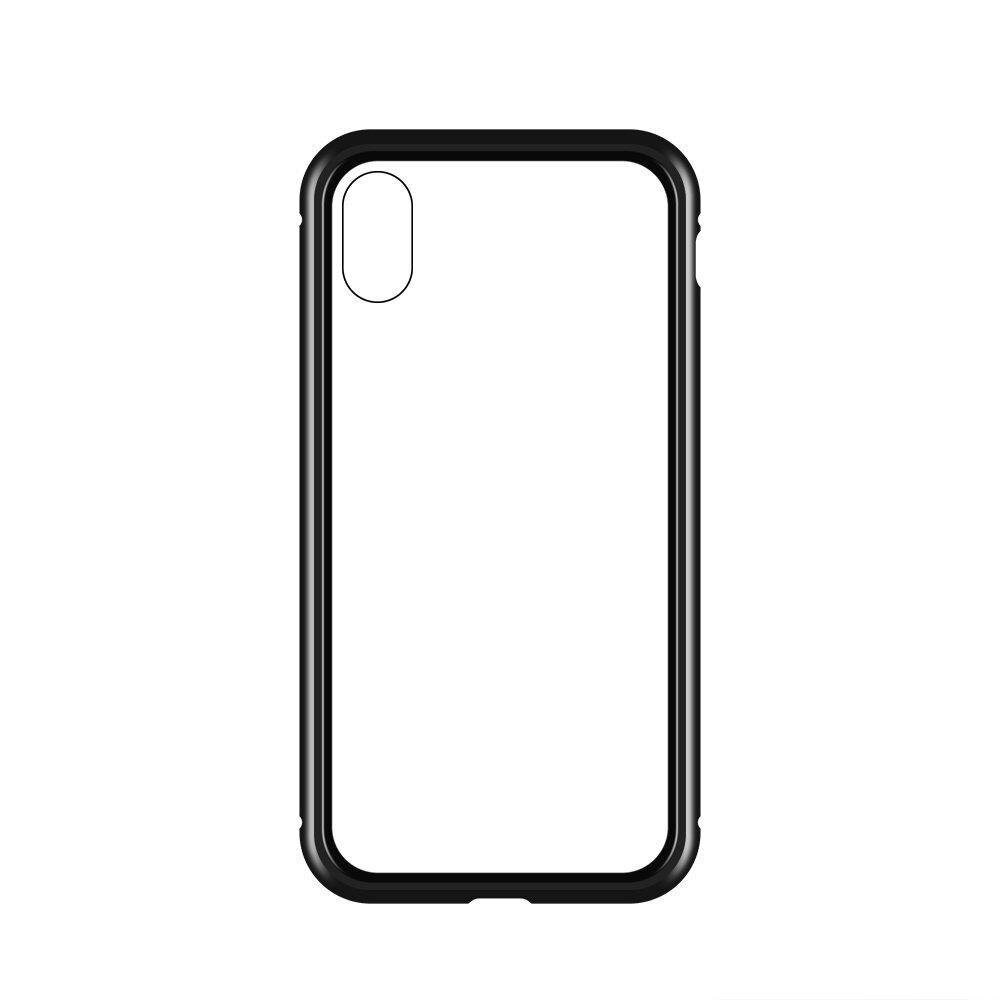 Wozinsky Fullt magnetisk deksel med glass for Samsung Galaxy A72 4G svart-gjennomsiktig