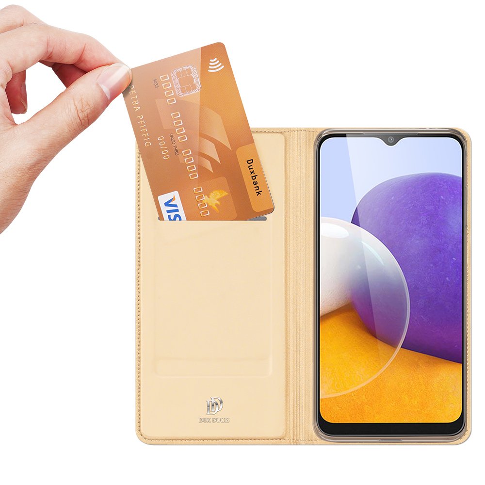Dux Ducis Skin Pro Bookcase-etui for Samsung Galaxy A22 4G gull