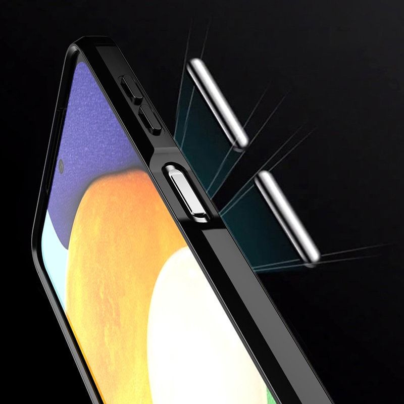 Carbon Case Fleksibelt TPU-deksel for Samsung Galaxy A22 4G svart