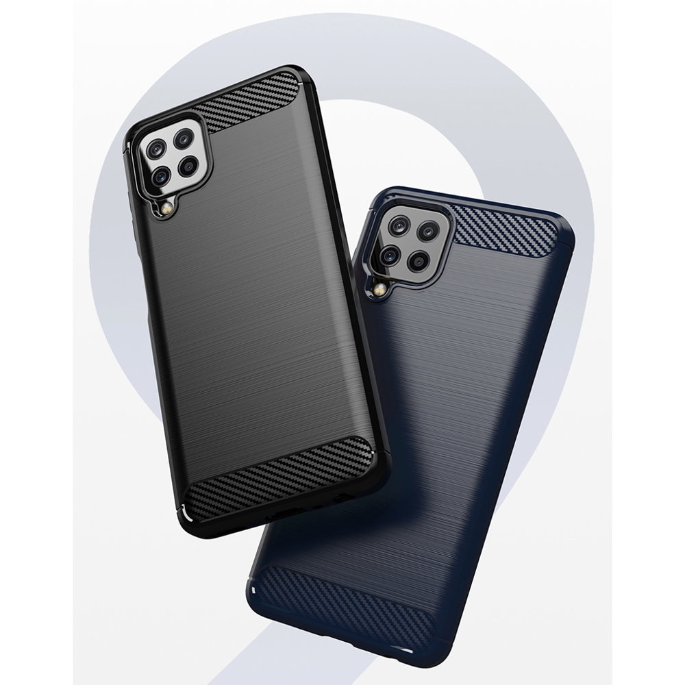 Carbon Case Fleksibelt TPU-deksel for Samsung Galaxy A22 4G svart