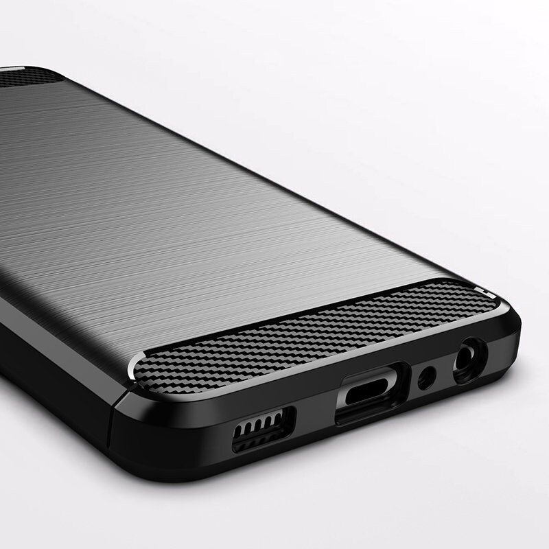 Carbon Case Fleksibelt TPU-deksel for Samsung Galaxy A22 4G svart