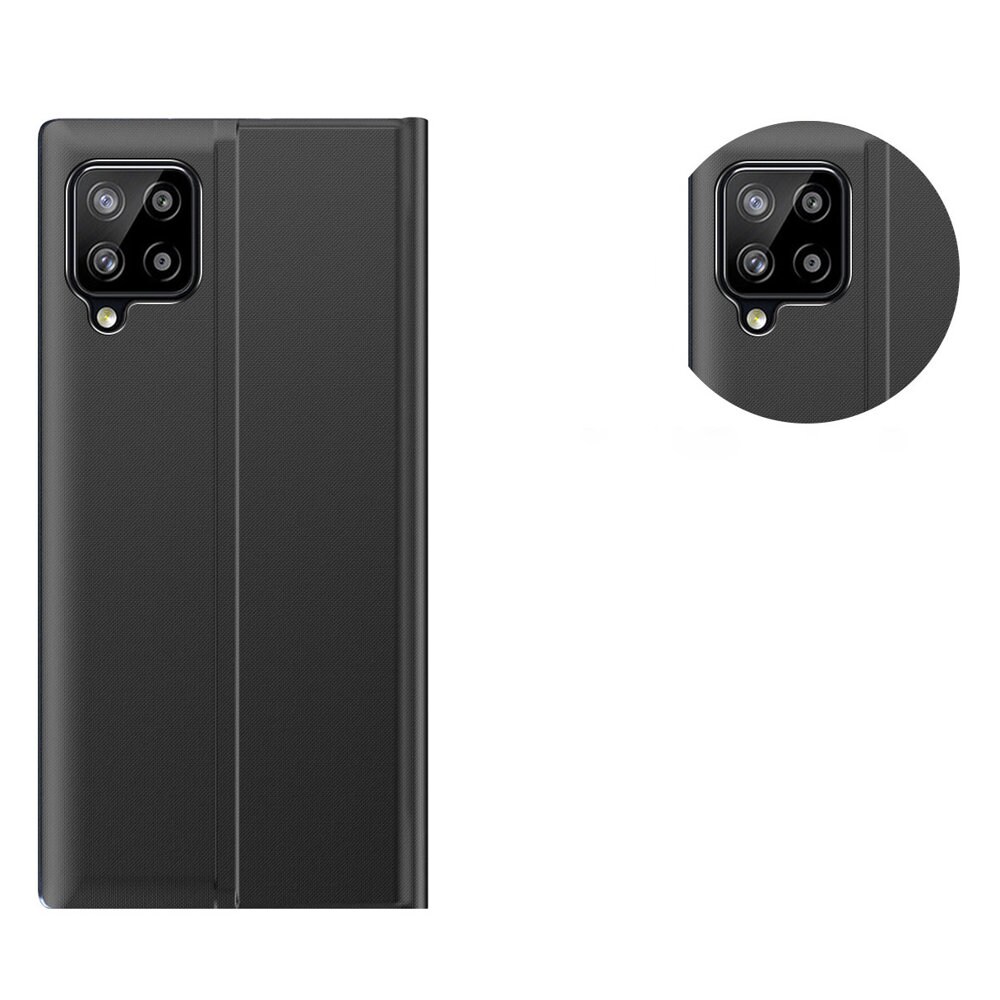 Sleep Case Bookcase Type Case med smart vindu for Samsung Galaxy A22 4G blå