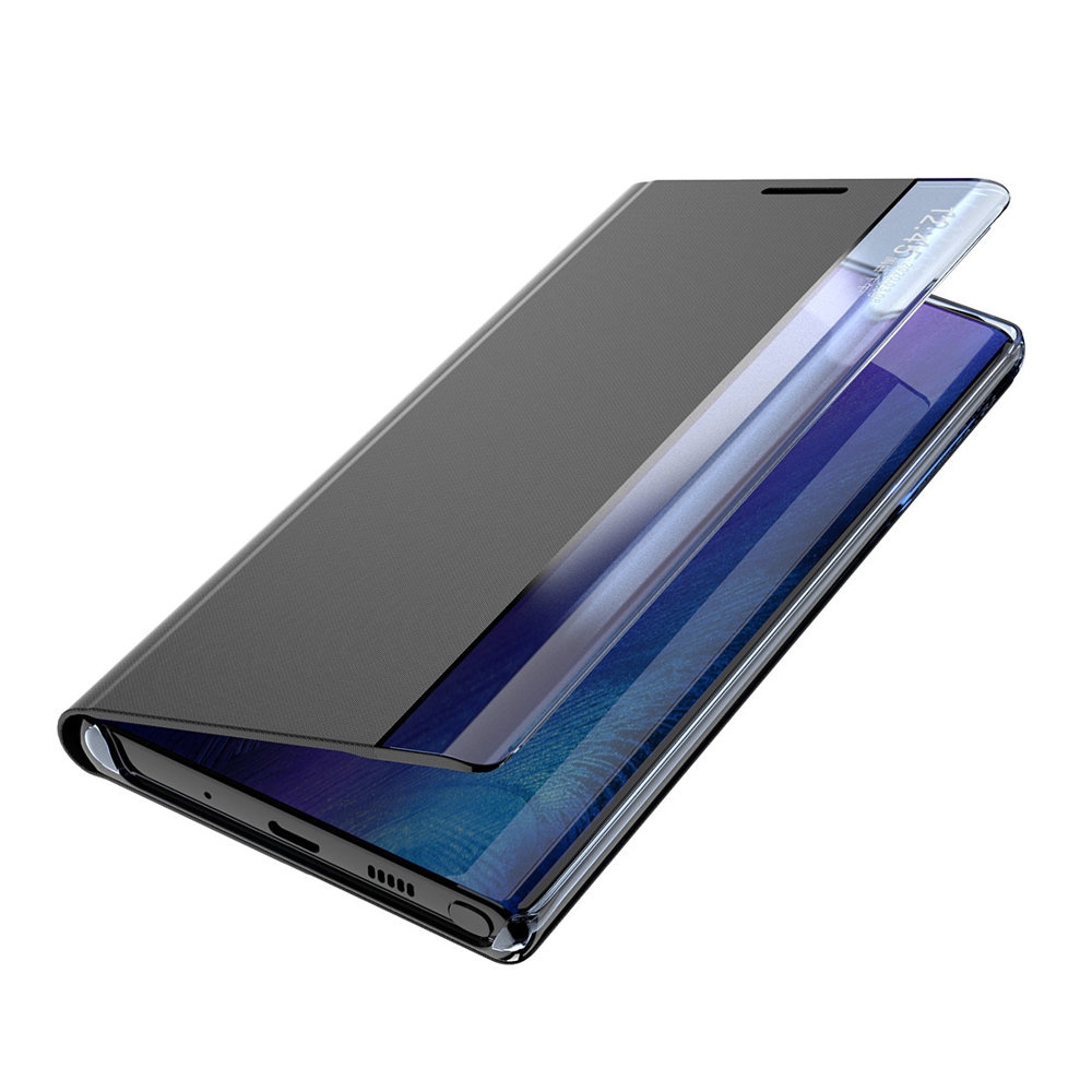 Sleep Case Bookcase Type Case med smart vindu for Samsung Galaxy A22 4G rosa