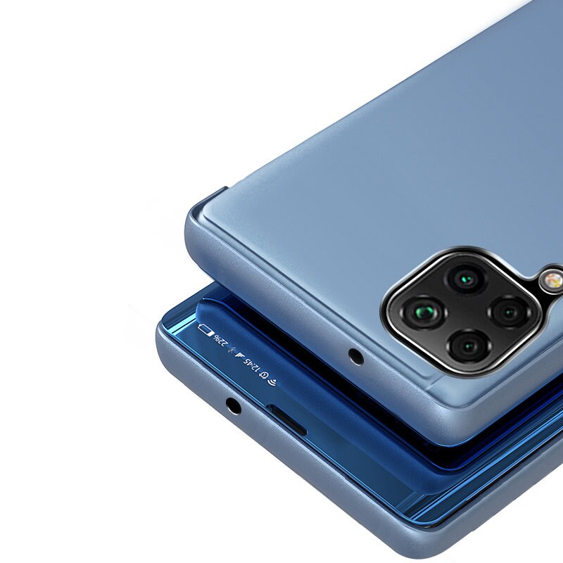Clear View Case-deksel for Samsung Galaxy A22 4G svart