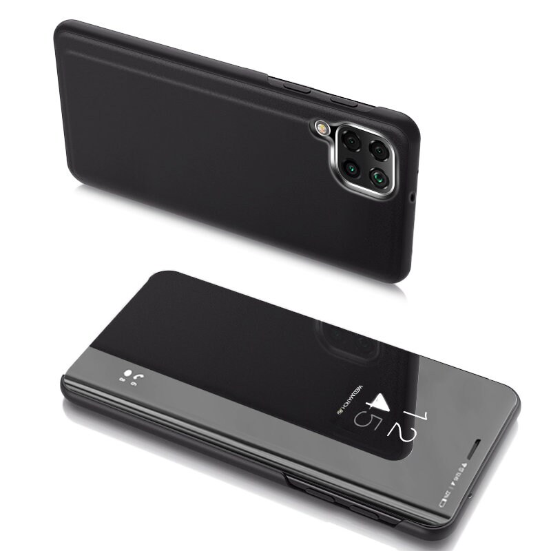 Clear View Case-deksel for Samsung Galaxy A22 4G svart