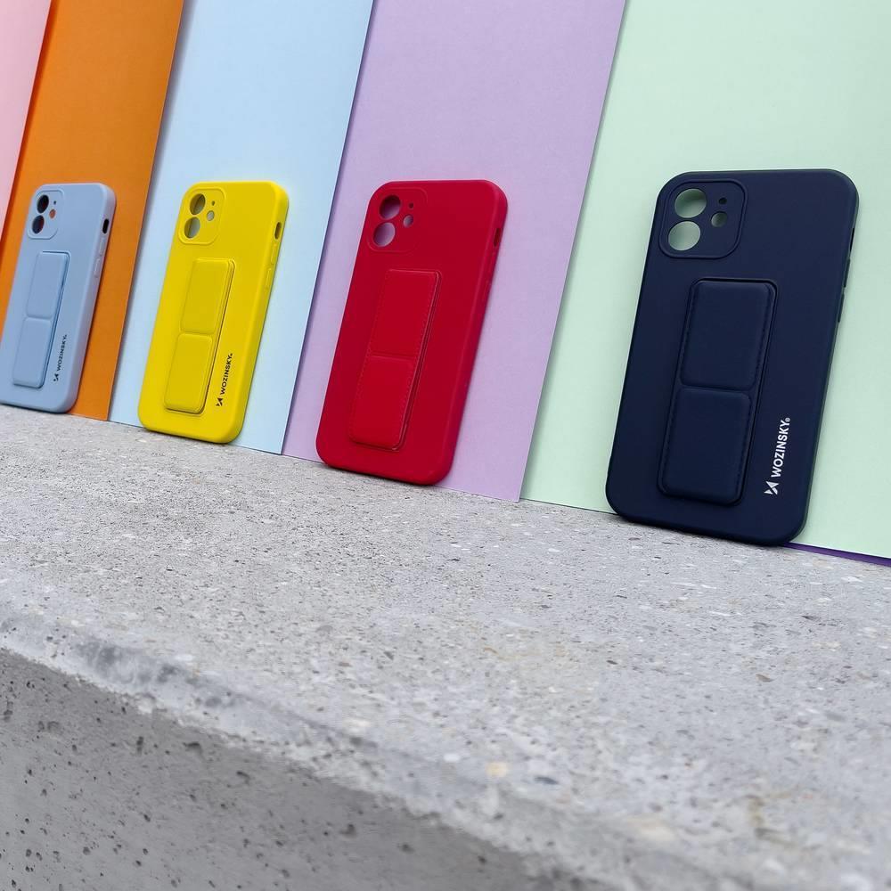 Wozinsky Kickstand Case silikon etui med stativ Samsung Galaxy A22 4G mørkegrønn