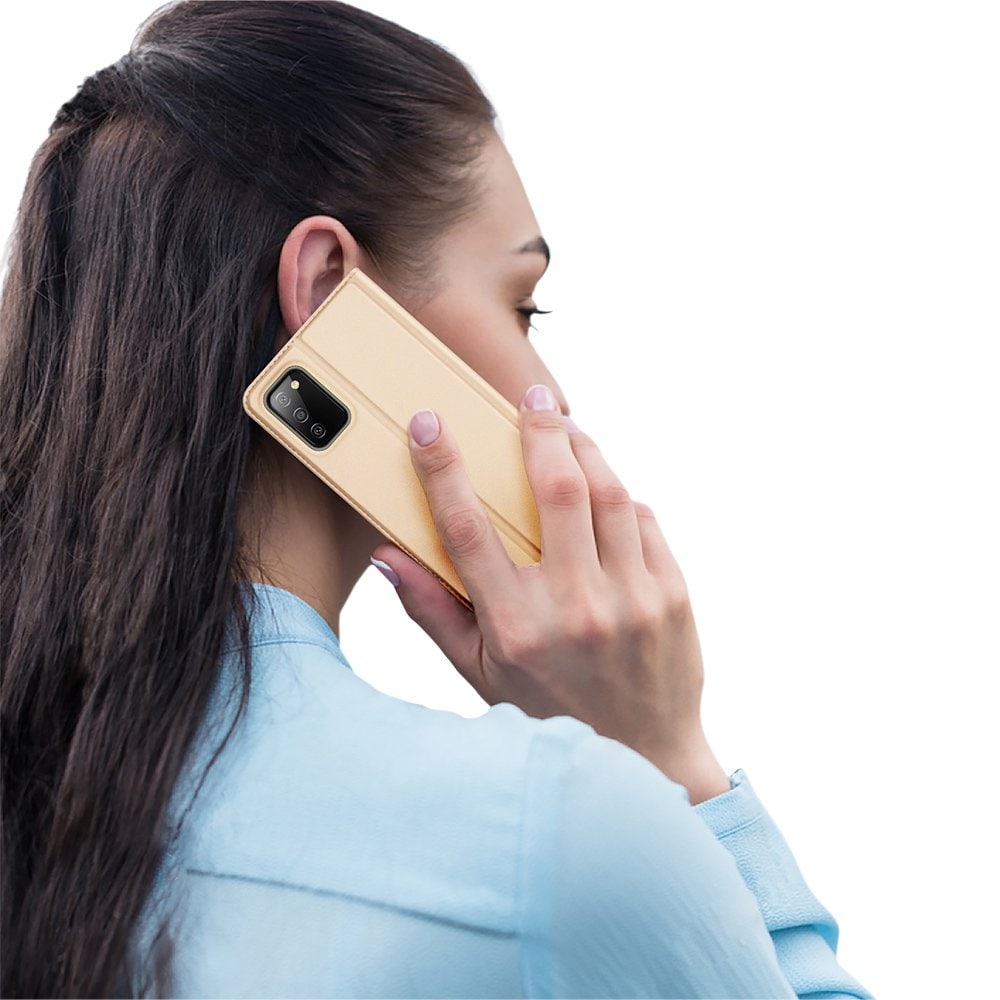 Dux Ducis Skin Pro Bookcase-etui for Samsung Galaxy A03s gylden