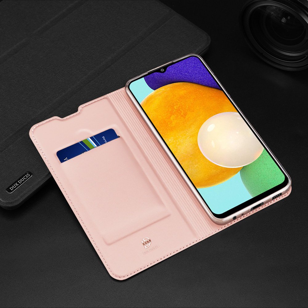 Dux Ducis Skin Pro Bookcase-etui for Samsung Galaxy A03s rosa