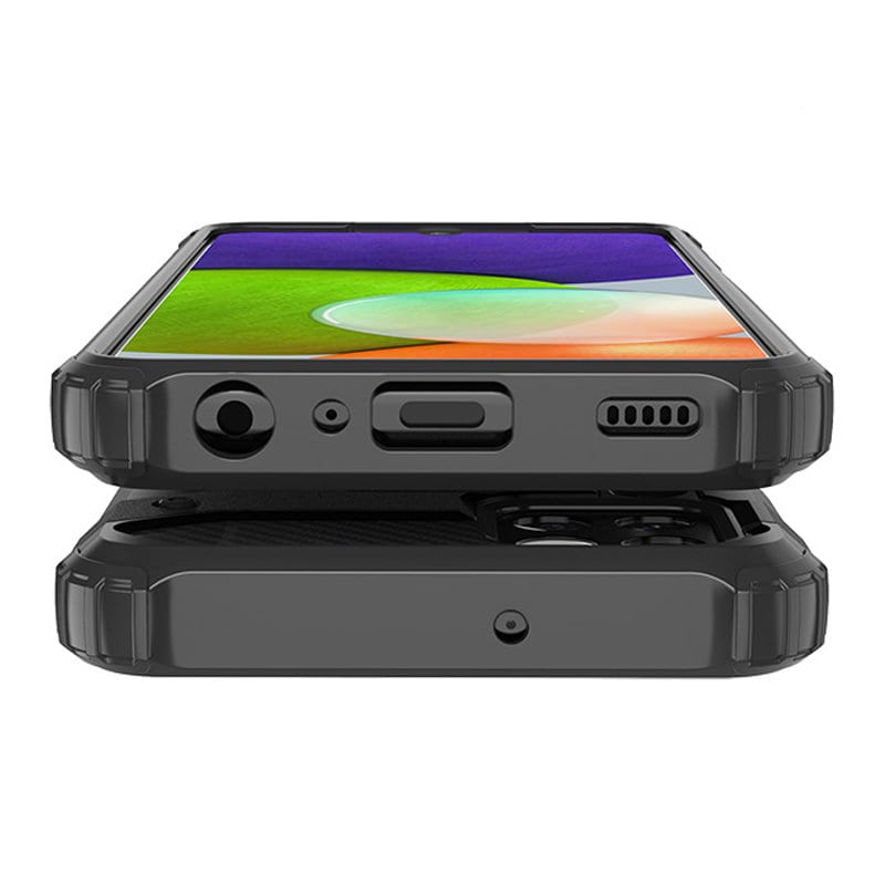 Hybrid Armor Case Tough Rugged Cover for Samsung Galaxy A22 4G blå